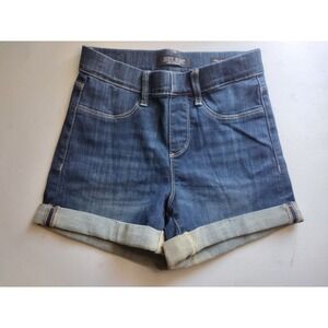 Judy Blue Los Angeles Denim Shorts Cuffed Hem Pull On Dark‎ Wash Womens